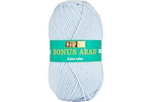 SIRDAR Hayfield Bonus Aran Yarn, Frost Blue (608), 100g
