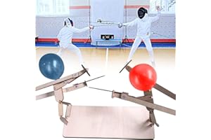 WONLONDA Balloon Bamboo Man Battle - Handmade Wooden Fencing Puppets, Fast Paced Balloon Fight Game for 2 Players - Fun and Exciting