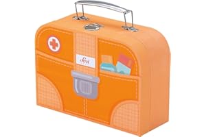 TRUDI Set Docteur | Sevi | Jeux en Bois pour Enfants. Kit médecin pédiatre pour Jouer. Trousse de Premiers Secours. Cadeau de Noël pour Enfants | 20x8x15cm | Jeux d'imitation | modèle 82963