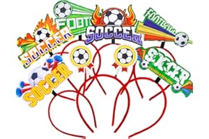 TALWIOR Fussball EM 2024 Fanartikel 7 Stück Fussball Deko Haarband Fußball EM 2024 Deko Fußball EM Fanartikel für Anfeuern von Fußballspielen 2024 Europameisterschaft Fanartikel für Party Deko Bar