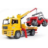 Bruder - Man Araba &Ccedil;ekici & Jeep &Ouml;l&ccedil;ekli Model