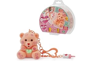 GIOCHI PREZIOSI COCCOLOTTI, Ourson interactif, Qui Te Fait des Bisous, Effets Lumineux, Modèle Orange, pour Les Enfants à partir de 3 Ans, CCL092