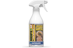 NOPE! CP Carpet Beetle Spray Killer - Fast Acting, Odourless and Stainless Carpet Beetle Treatment for home use (500ml).