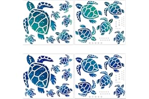 SIKAMARU 24 szt. naklejki ścienne z żółwiem winylowe naklejki ścienne wodoodporne żółw bąbelkowe naklejki żółw naklejki na płytki do pokoju dziecięcego dekoracja wnętrz przedszkole akwarium