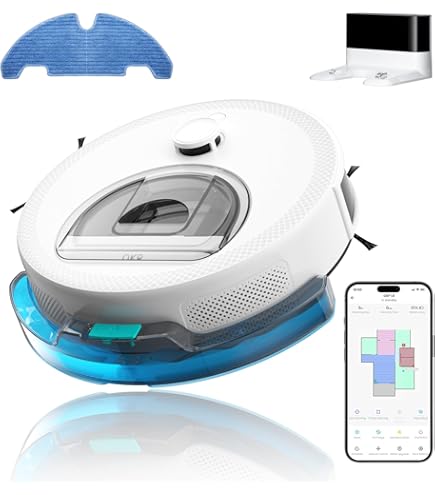 6 Panni Lavabili Per Robot Aspirapolvere OKP K7 / K8 – Panno Mop In Microfibra Riutilizzabile – Accessori Ricambio Pulizia Pavimenti - 5