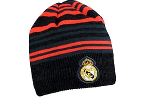 R ROGER'S Gorro Rayas Real Madrid Producto Oficial - Adulto y niño (Adulto, One_Size)