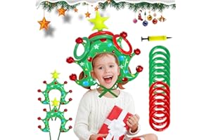 YIZEMAY Weihnachtsbaum Ringwurfspiel, Aufblasbare Werfen Spiel, Interaktives Fest Spielzeug Aufblasbar Aktivität Für Kinder Erwachsene Familie Drinnen Draußen