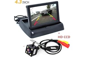 PUNTOLUCELED KIT MONITOR 4.3 POLLICI CON TELECAMERA RETROCAMERA CAMERA CCD RETROMARCIA AUTO