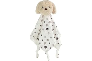 CREVENT Cozy Plush Baby Security Blanket,Baby Comforter for Baby Girls and Boys Newborns, Birthday Gift(Dog)