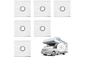 LOTBUN 6 Pezzi Occhielli per Tende da Campeggio 5/6 mm – 7/8 mm, Occhielli per Binari per roulotte Tenda