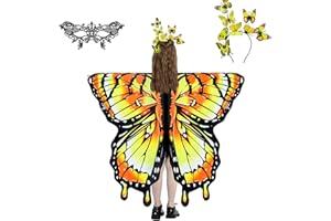 LYL. Ling Butterfly Wings for Girls, Butterfly Fairy Wings Kids, Halloween Costumes for Kids, Butterfly Costume for Girls