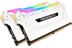 Corsair Vengeance RGB Pro DDR4 3200 MHz C16 XMP 2.0 Enthusiast RGB LED Illuminated Memory Kit - White, 16 GB