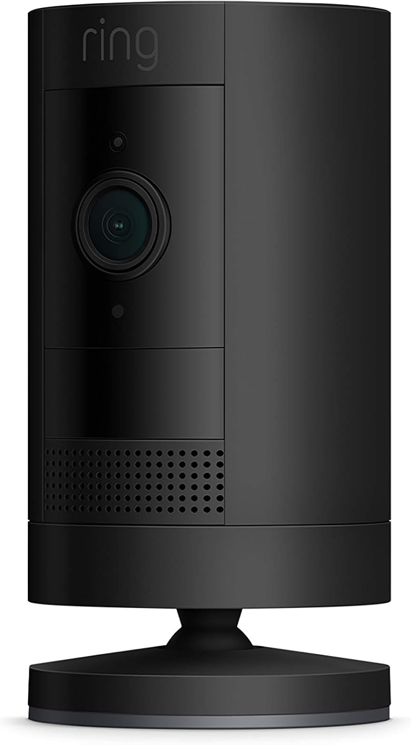 Ring Caméra extérieure sans fil (Stick Up Cam)| Caméra de surveillance wifi HD sur batterie, audio bidirectionnel, détection de mouvements, fonctionne avec Alexa | Essai Ring Home gratuit 30 j.