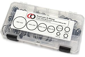 Captain O-Ring ORS/ORFS (for Flat Face Fittings) Hydraulic O-Ring Seal Kit (Viton/FKM 90-180 Piece Kit)