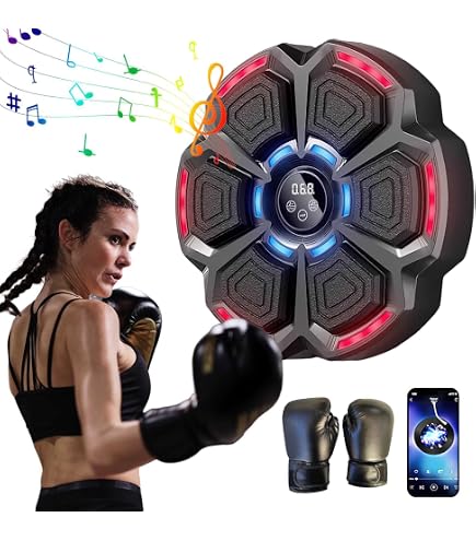 Bersaglio Da Boxe Elettronico Con Luci E Musica – Pad Da Parete Per Allenamento, Include Guanti