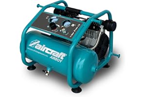 Aircraft AIRBOY SILENCE 241 OF E (ölfreier Kompressor, kompakte Bauform, mit Motorschutzschalter, Ansaugleistung ca. 240 l/min, Abgabeleistung 1,3 kW, Kompressor) 2000245