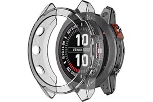 MYSNBKN Protector Case Compatible with Garmin Fenix 7X Pro/Fenix 7X/Epix Pro 51mm, TPU Protective Cases Shock-Proof Cover