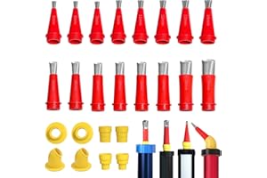 STARFA LAB 24-Piece Stainless Steel Sealing Nozzle, Stainless Steel Nozzle Set, Sealing Finisher One-Piece Sealant Finishing Tool for Windows Bathroom (24 Pieces)