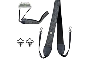 Irenwarl Adjustable Shoulder Strap with Aluminium Bracket, Mini 3/4 Pro Accessories, Adjustable Shoulder Strap, with M4 Screw Stainless Steel, for DJI Mavic3 2Pro, with Screen Remote Control