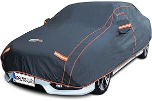 Upgrade4cars Bache de Protection Voiture Exterieur | Housse SUV Universelle pour Été et Hiver | Bâche Extérieur (483 * 196 * 145 cm)