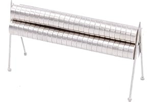 Brudazon | 50 Mini Imanes Discos 6x2mm | N52 Nivel más Fuerte - Los imanes de neodimio Ultra Fuertes | Imán del Poder para la Toma de Modelo, Foto, Pizarra Blanca | Pequeño, Redondo y Extra Fuerte