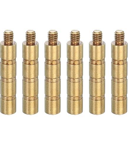 PATIKIL 38 Grain Insert en Laiton pour Flèche de Tir à l'arc, 12 Pcs Flèche en Laiton et Cuivre à Vis d'Insertion pour Flèches en Carbone de 0,244/6,2 Mm PATIKIL 38 Grain Insert en Laiton pour Flèche de Tir à l'arc, 12 Pcs Flèche en Laiton et Cuivre à Vis d'Insertion pour Flèches en Carbone de 0,244/6,2 Mm