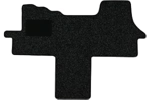 ALPHA-TEX PRODUKTIONS- UND HANDELS GMBH Alpha-Tex Fußmatten-Set für FIAT Ducato, Typ 250 alle Sitzvarianten (Baujahr 2006-2024), Robust anthrazit | 1-TLG | Umrandung schwarz