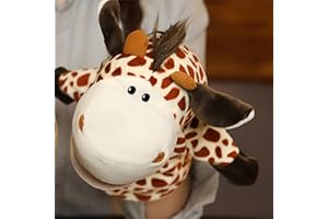 LOMTRATS Zwierzęce lalki dla dzieci, maluch zawiera wilk tygrys lew małpa tak dalej ruchome otwarte usta, idealne do opowiadania historii, nauczania, przedszkola, prezenty urodzinowe