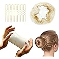 Set di retina per capelli invisibili e ​forcine per capelli a forma di U,50 retine per capelli con bordo elastico e 50 forcin