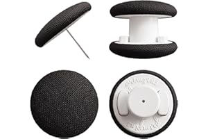 Primpins Duvet Clips - Classic Linen - 20 Colors Available - Double Sided Pin Fasteners - Prevents Comforter from Shifting in Cover (Set of 8, Black)