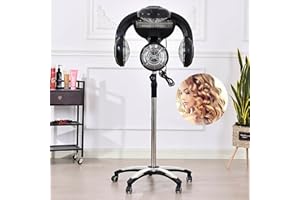 SHZICMY Cuffia a secco, 1400 W, asciugacapelli capelli con timer, temperatura regolabile per parrucchieri professionali,capelli permanenti (Manuale inglese,contatto manuale italiano servizio clienti)