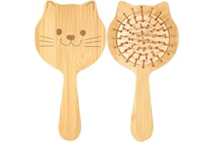 OPOPARK Haarbürste Kinder, Haarbürste Ohne Ziepen Bürste Haare Kinder Mädchen Haarentwirrbürste, Trockene und Nasse Haare, Katze