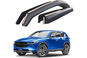 Goodyear Incasso Deflettori antiturbo Compatibile con Mazda CX-5 2017-2025 (II) KF - Accessori Auto - Deflettori finestrini - Deflettore Aria Auto - Protezione Meteo - Facilità di Installazione -4 Pz