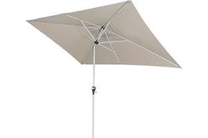 Doppler Active Auto Tilt 300x200 - Moderner Kurbel Sonnenschirm - Knickbar - ca.300x200 cm - Natur