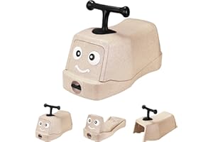 MAMIZO 5 in 1 Rutschauto ab 1 Jahr, Babyrutscher mit 4 PCs 360° Geräuschlose Räder, Babyroller bis 20kg, Babyrollbrett, EPP, Baby Walker, Wippauto, Rutschfahrzeug, Baby Spielzeug Rutschauto, Gelb