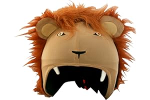 COOLCASC Funda para Casco Animales - Compatible con Casco de Bici, Esquí y Skate - Niños y Adultos - Talla Única - Diseño Divertido
