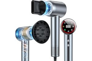 ‎SNUGLUV Föhn,160.000 U/min Hochgeschwindigkeits Haartrockner, 200 ionen Haartrockner verwendet für schnelles Trocknen, geräuscharme Thermocontrol Föhn mit Diffusorr & zubehör