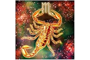 ABEUTY 5D Diamond Painting DIY Full Drill Strasssteine Sternzeichen Skorpion Malen mit Diamanten Kristall Diamant Kunst Kits (Skorpion)