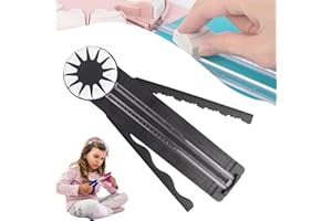 HOPASRISEE Papierschneider, 12 in 1 Papierschneider, Paper Craft Edge Cutter, Bastelpapierschneider, Papierschneider Mit Falzfunktion, Manual 12-in-1 Cardboard Trimmer, Papierschneidegerät Tragbare (Schwarz)