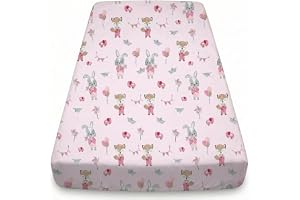BABYSAFE Lakan för barnsäng för spädbarn 60 x 120 cm | Madrasskydd för spjälsäng 60 x 120 av 100 % Oeko-Tex-certifierad bomul