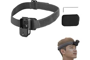 CERFFOOL Huvudbandsfäste för DJI Osmo Nano justerbart huvudfäste framtill 360° roterande huvudstrap elastisk monteringsrem fö