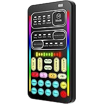 Handheld Voice Changer, Voice Changer voor voor Gaming Voice Disguiser, 8 Geluidseffecten, Live Broadcast Geluidskaart voor Telefoon Computer Laptops PC