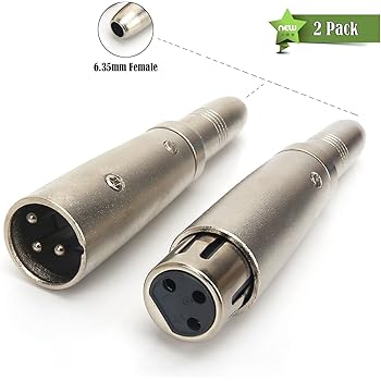 Keple Presa Jack Stereo Femmina Da 6,35 Mm 1/4 Di Pollice, 3 Poli