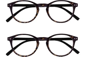 Opulize Zen Pack 2 Lunettes De Lecture Sombre Marron Écaille Petit Hommes Femmes RR24-2 +1,00