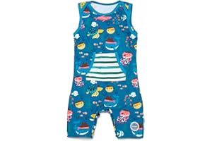 BONVERANO Costume Bagno Bambini UPF 50+ Protezione Solare Chiusura Zip