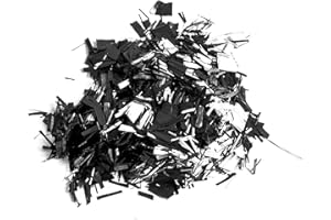 DD Composite Carbon Fasern Forged Carbon 15mm fibre flakes Chopped Carbon Fiber geschnittene Carbonfaser einzigartige Optik besonderes Design, Gewicht:250g