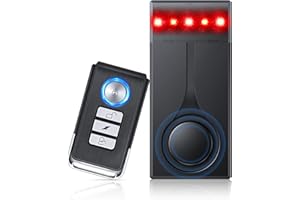 EXTRACTME 108dB Car Alarm System, Vehicle Anti-Theft Vibration Sensor Alarm & Red Light, Wireless Remote Anti Theft Car Device with Magnetic Install Design for Car, Truck