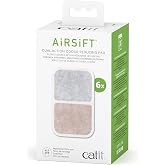Catit Airsift &Ccedil;ift Etkili Hava Temizleme Pedi, 6'lı Paket - &Ccedil;&ouml;p Kutusu Kokularını K&ouml;rfezde Tutmak i&ccedil;in İki Ortam Filtresi