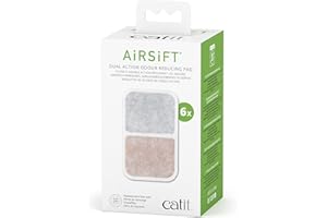 Catit AiRSiFT Dual Action Pad, podkładka zapachowa kuwety, 6 sztuk