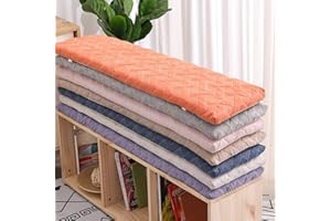 GGOTY Coussin de banc 2 ou 3 places, 4 cm d'épaisseur, pour maison, balancelle, terrasse, intérieur (35 x 100 cm, gris)